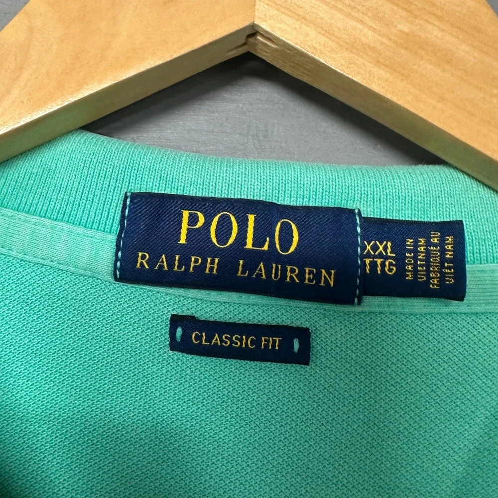 Polo Ralph‎ Lauren Classic Fit Polo Shirt Aqua Green XXLarge